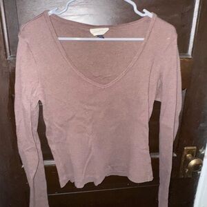 Universal Thread Long Sleeve Brown Top